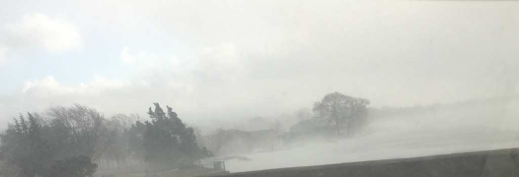 Image of Prince Edward County on a wintery day taken from the skyway bridge coming from the mainland!